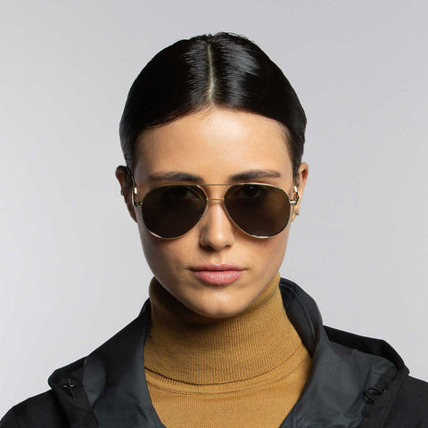 Indescratchables Uni-sex Flex Gold Aviator Sunglasses