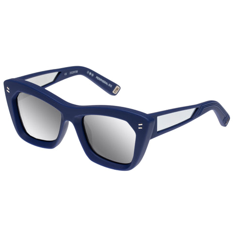 Indescratchables Uni-sex Peripheral Navy Cat-eye Sunglasses