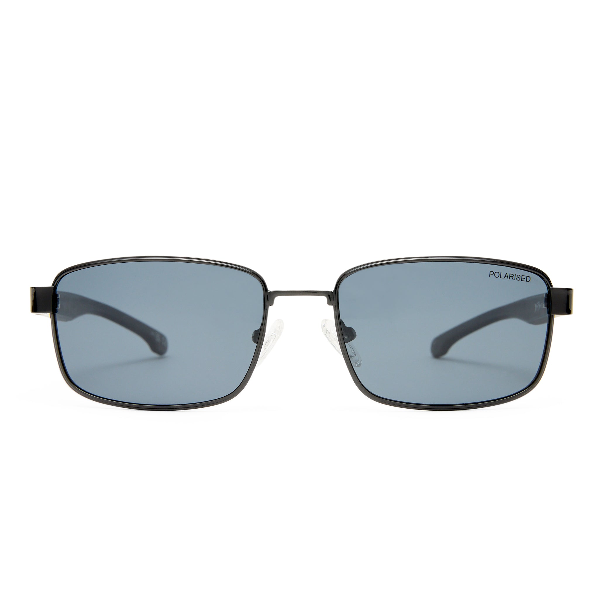 Fish Longfin Black Male Rectangle Sunglasses | Eyewear Index