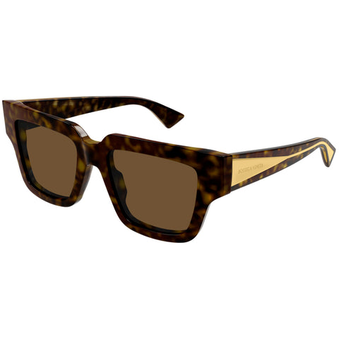 Bottega Veneta Bv1276s Havana Female Rectangle Sunglasses | Eyewear Index