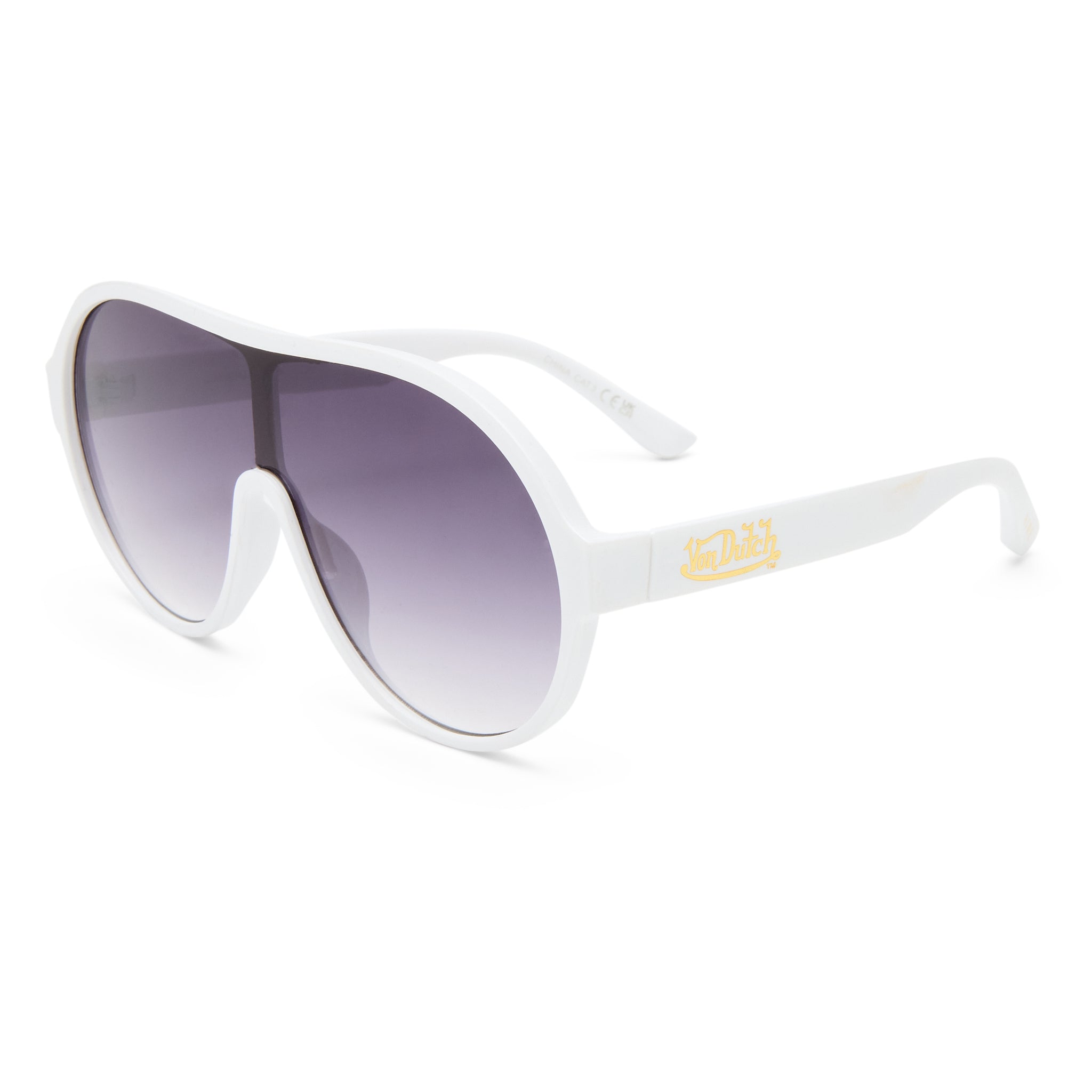 Aire Scandalous White Uni-Sex Aviator Sunglasses | Eyewear Index