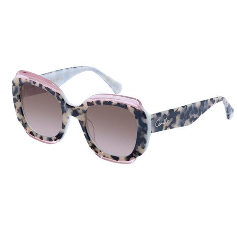 Camilla Valley Of The Queens Natural Tort Blush Female Round Sunglasses | Eyewear Index