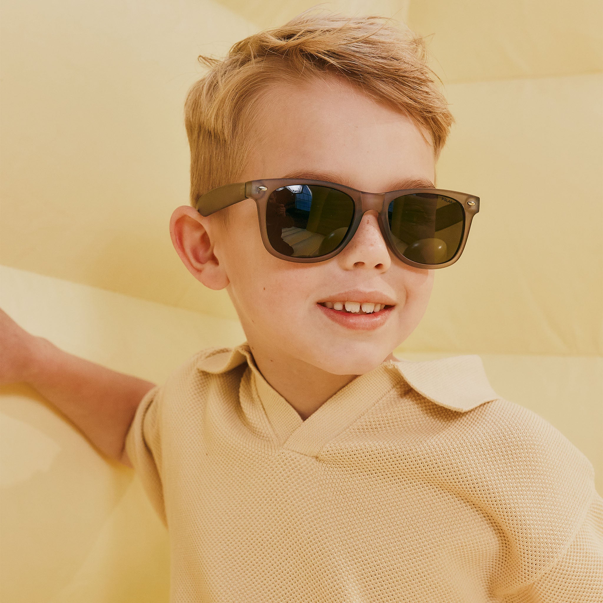 Cancer Council Tiger Junior Matte Grey Male D-Frame Sunglasses | Eyewear Index