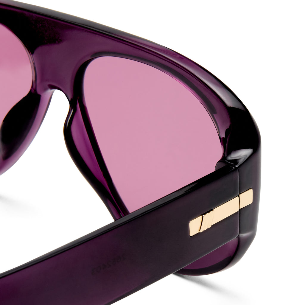 Le Specs Dream Boat Violet Uni-Sex Aviator Sunglasses | Eyewear Index