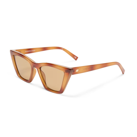 Le Specs Velodrome Vintage Tort Female Cat-Eye Sunglasses | Eyewear Index