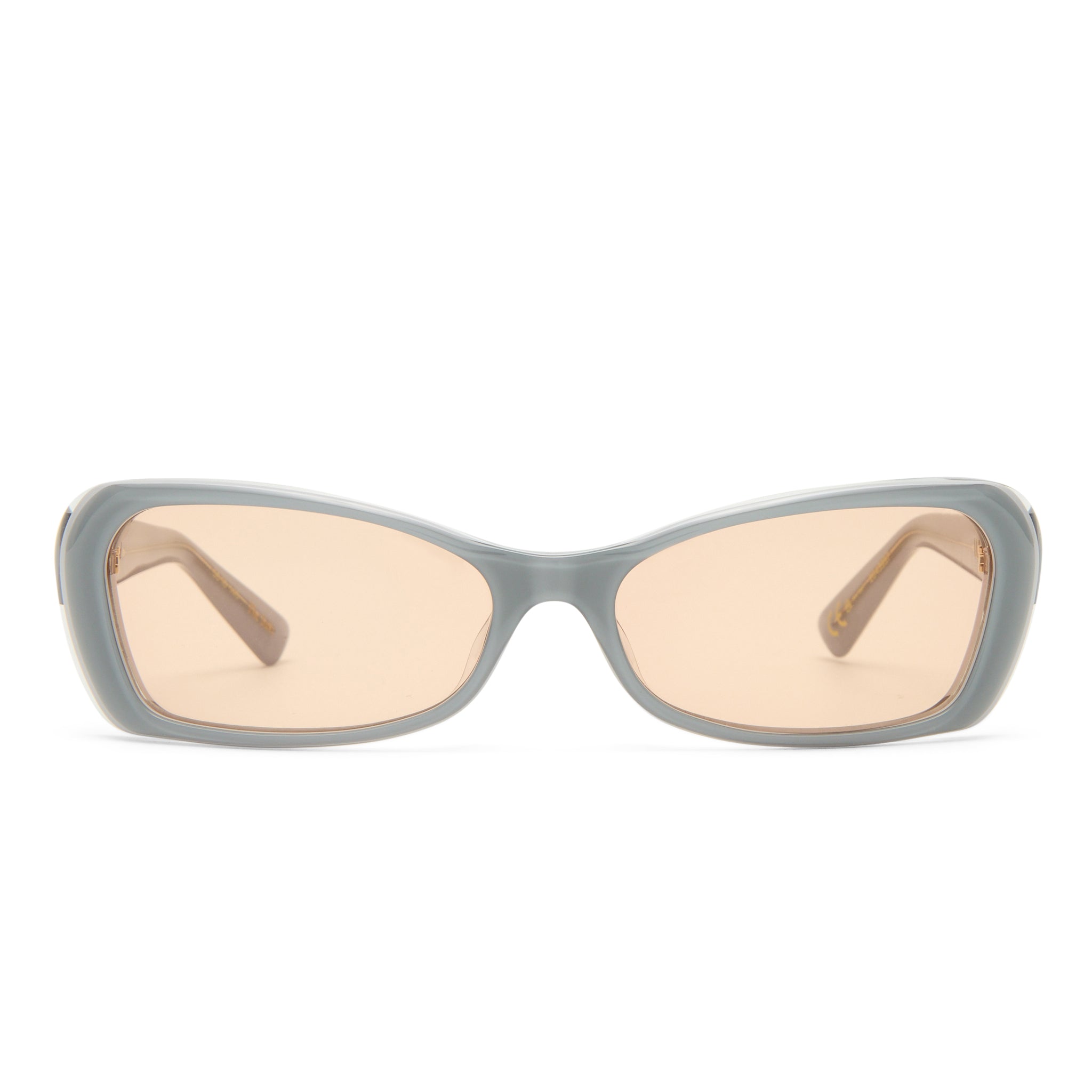 Luv Lou The Suki Dove Grey Female Rectangle Sunglasses | Eyewear Index