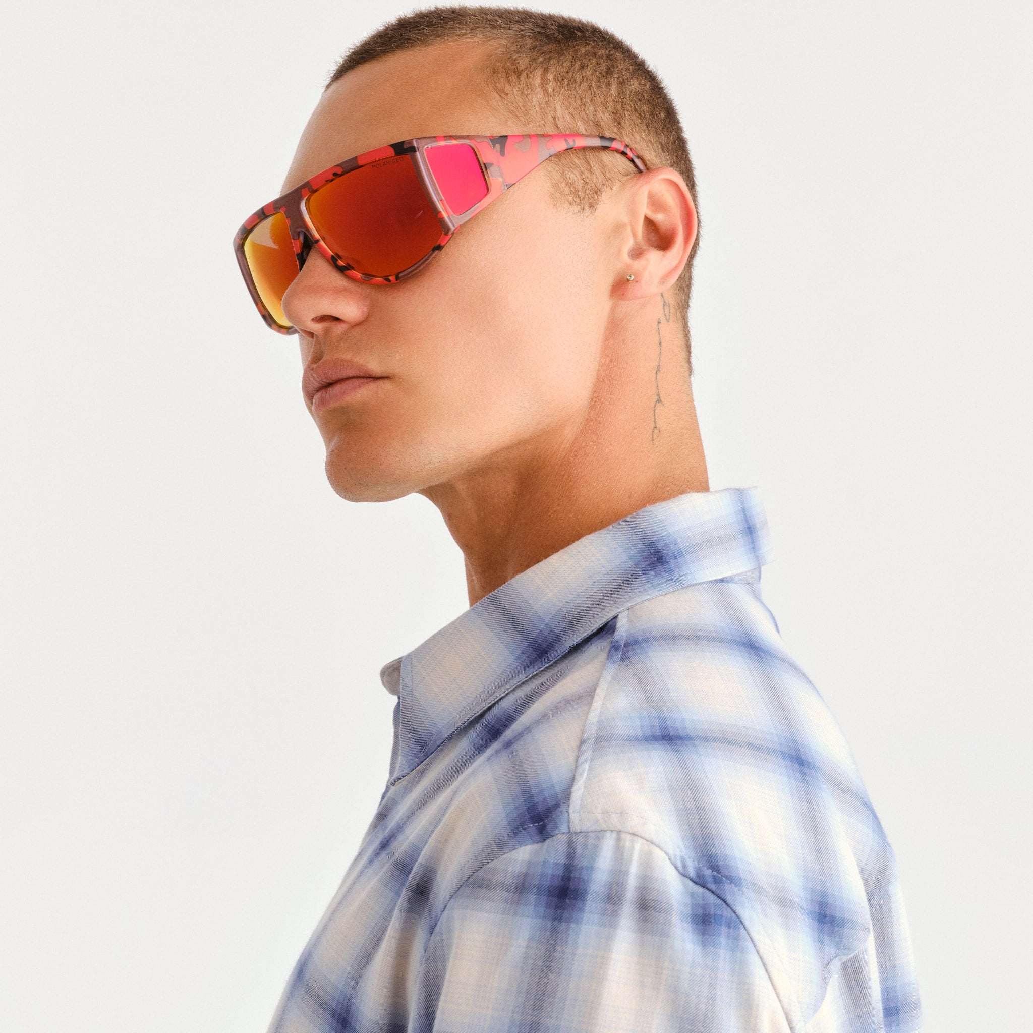 Cancer Council Nash Red Camouflage Uni-Sex 4 Lens Sunglasses | Eyewear Index