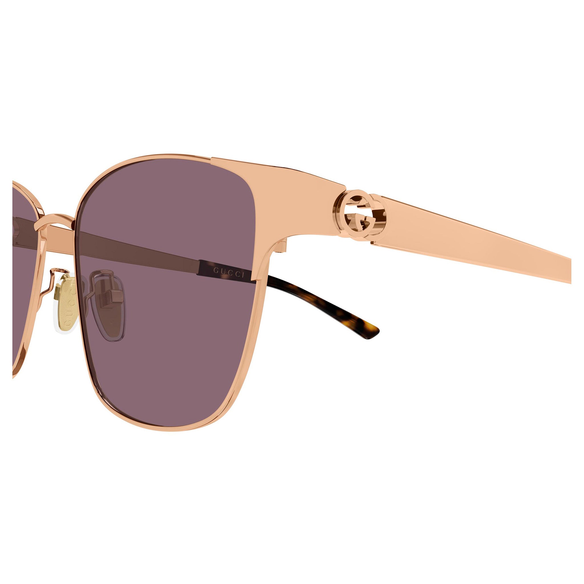 Gucci Gg2198sa Gold Female Rectangle Sunglasses | Eyewear Index