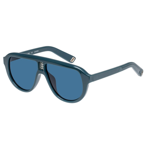 Indescratchables Flow 01 Digital Blue Uni-Sex Round Sunglasses | Eyewear Index