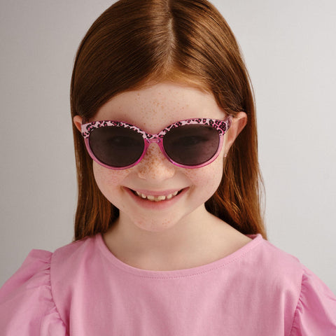 Cancer Council Kitty Kids Hot Pink Leopard Female Cat-Eye Sunglasses | Eyewear Index