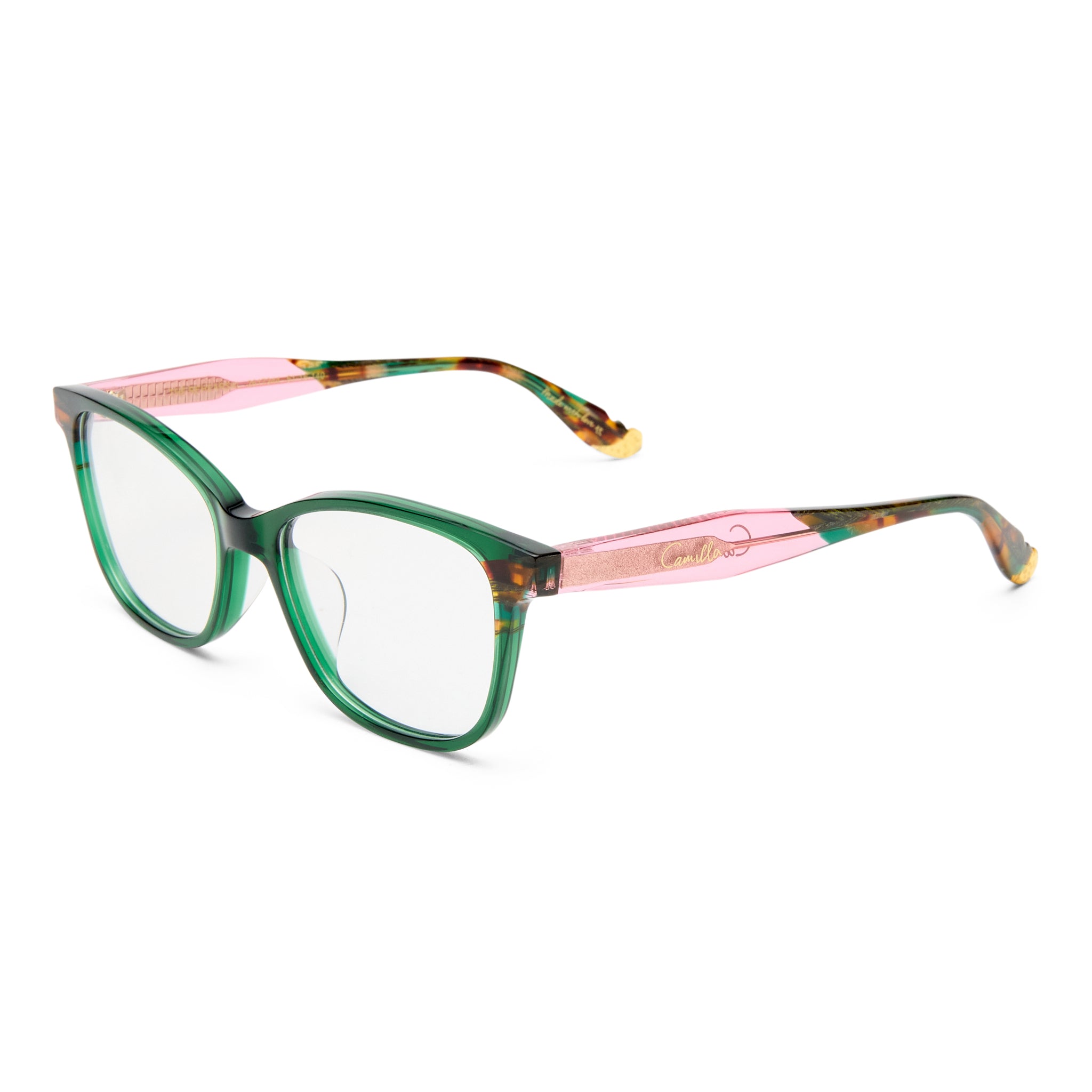 Camilla The Rehearsal Emerald Female D-Frame Optical Frames | Eyewear Index