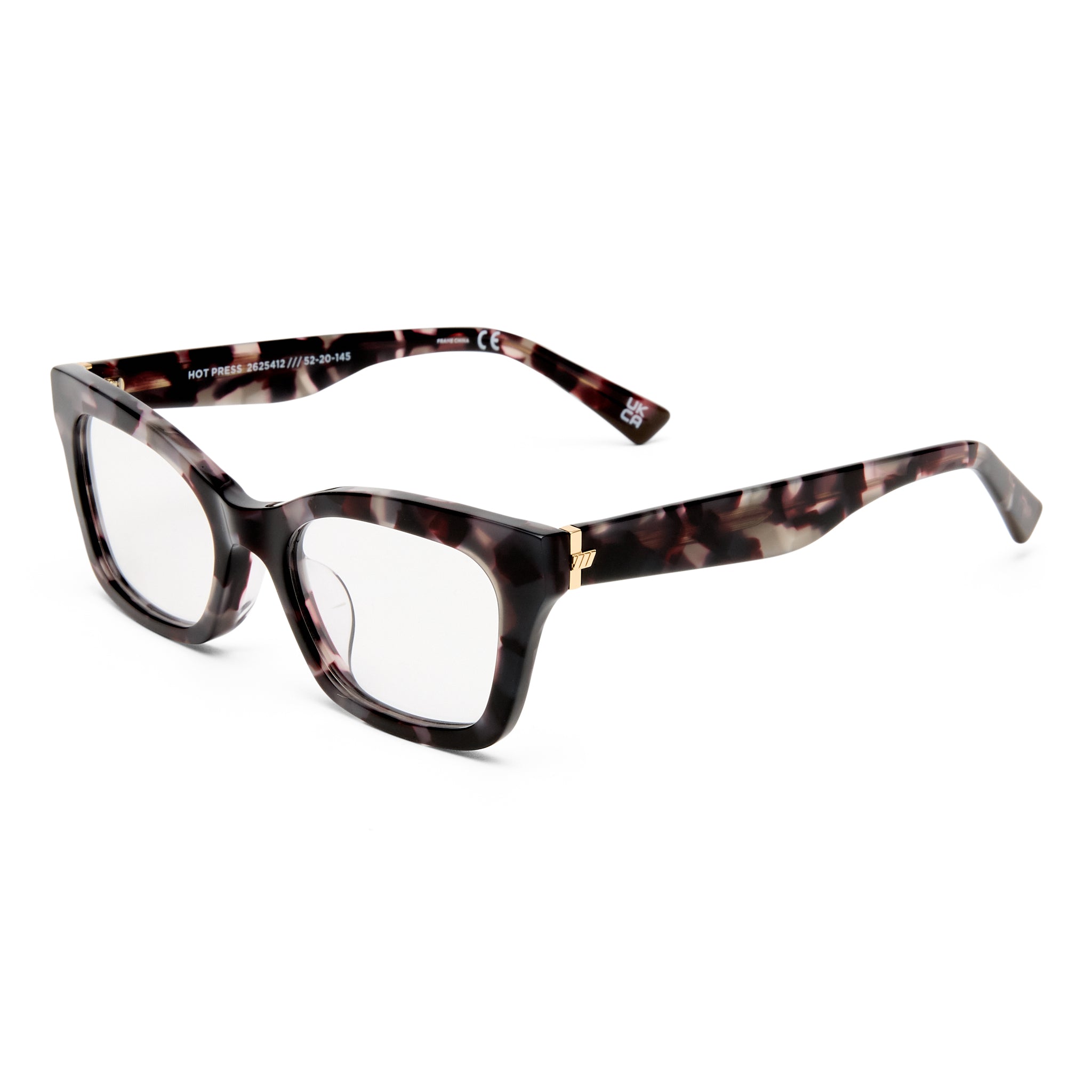 Le Specs Hot Press Midnight Orchid Tort Uni-Sex Cat-Eye Optical Frames | Eyewear Index