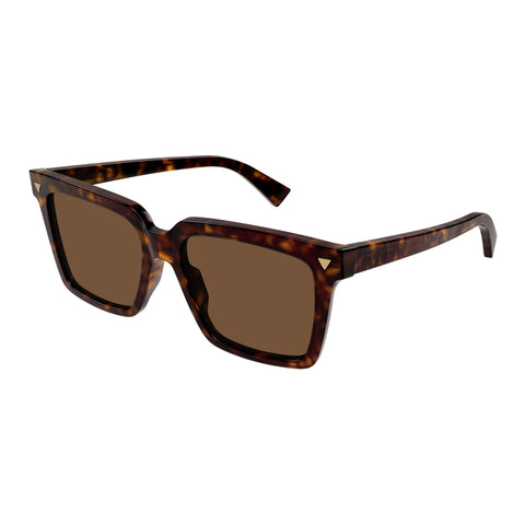 Bottega Veneta Bv1254s Havana Female Rectangle Sunglasses | Eyewear Index