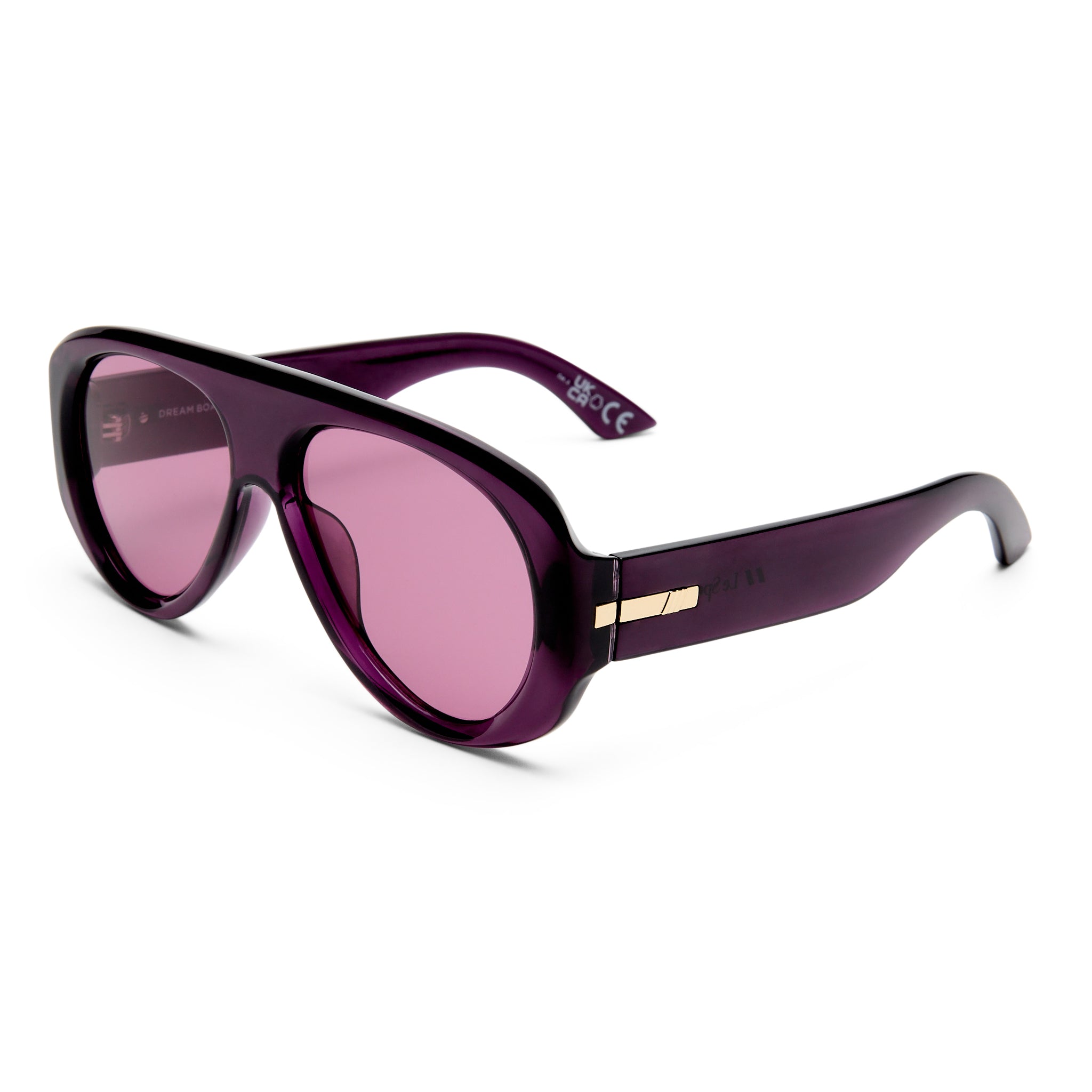 Le Specs Dream Boat Violet Uni-Sex Aviator Sunglasses | Eyewear Index
