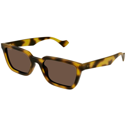 Gucci Gg1539s Yellow Male Rectangle Sunglasses | Eyewear Index