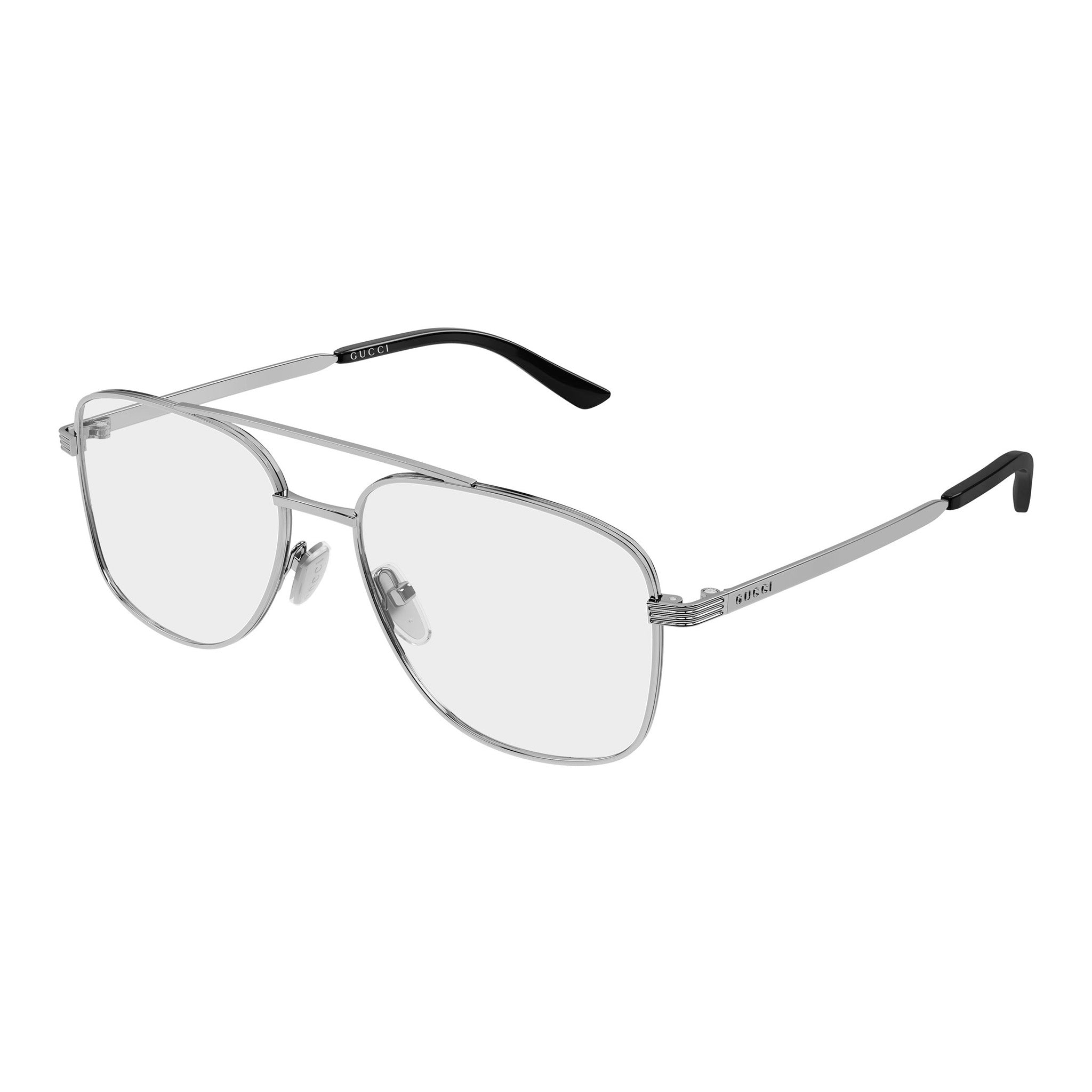 Gucci Gg2223o Ruthenium Female Navigator Optical Frames | Eyewear Index