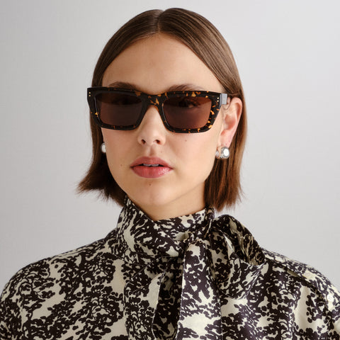 Oroton Hanna Neo Tort Female D-Frame Sunglasses | Eyewear Index