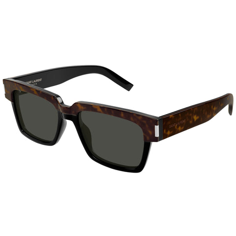 Saint Laurent Sl732fvadim Havana Male Rectangle Sunglasses | Eyewear Index