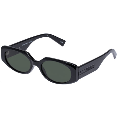 Le Specs Persona Black Uni-Sex Oval Sunglasses | Eyewear Index