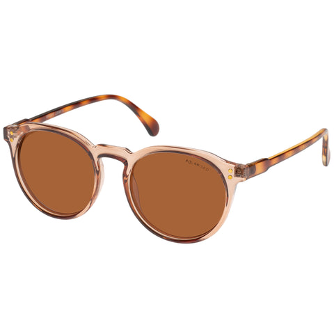 Cancer Council Bright Blush Amber Tort Female Round Sunglasses | Eyewear Index