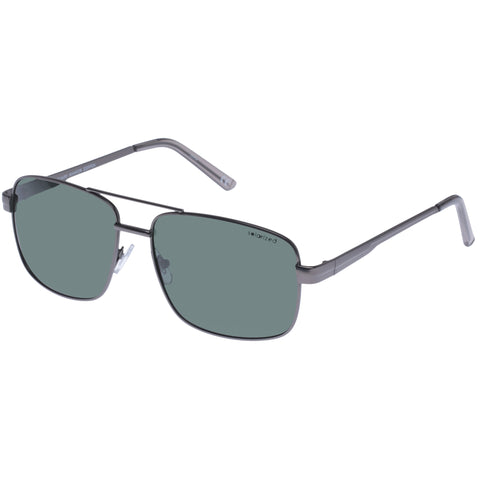 Solarized Square Aviator Brushed Gunmetal Male Aviator Sunglasses | Eyewear Index