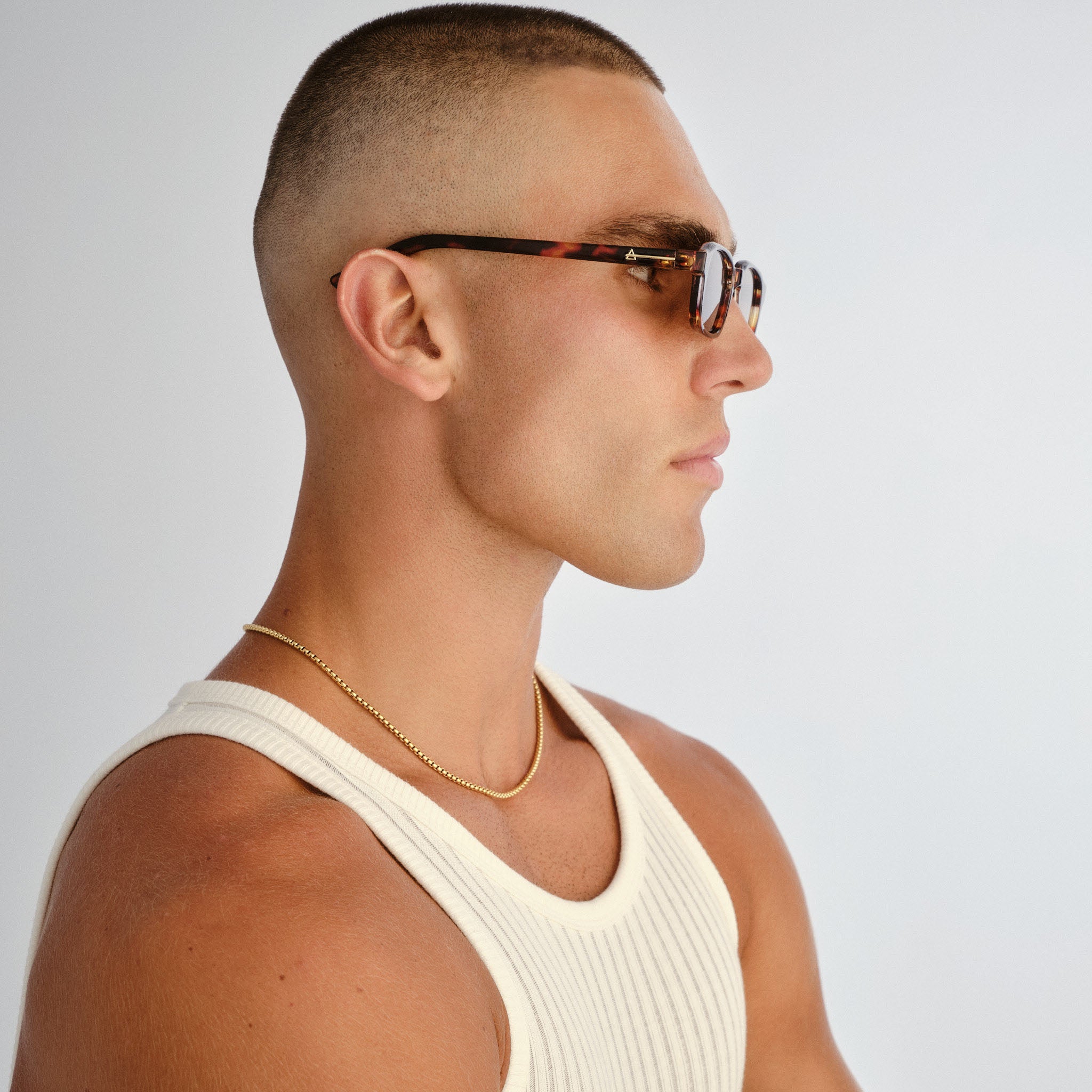 Aire Kinetic Amber Tort Uni-Sex Rectangle Sunglasses | Eyewear Index