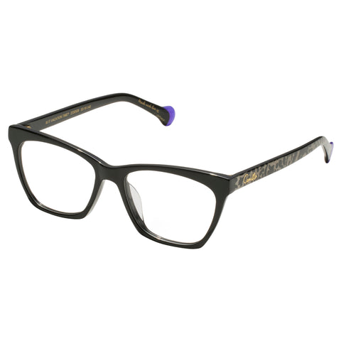 Camilla Is It Vacation Time Black Glitter Leopard Female Cat-Eye Optical Frames | Eyewear Index