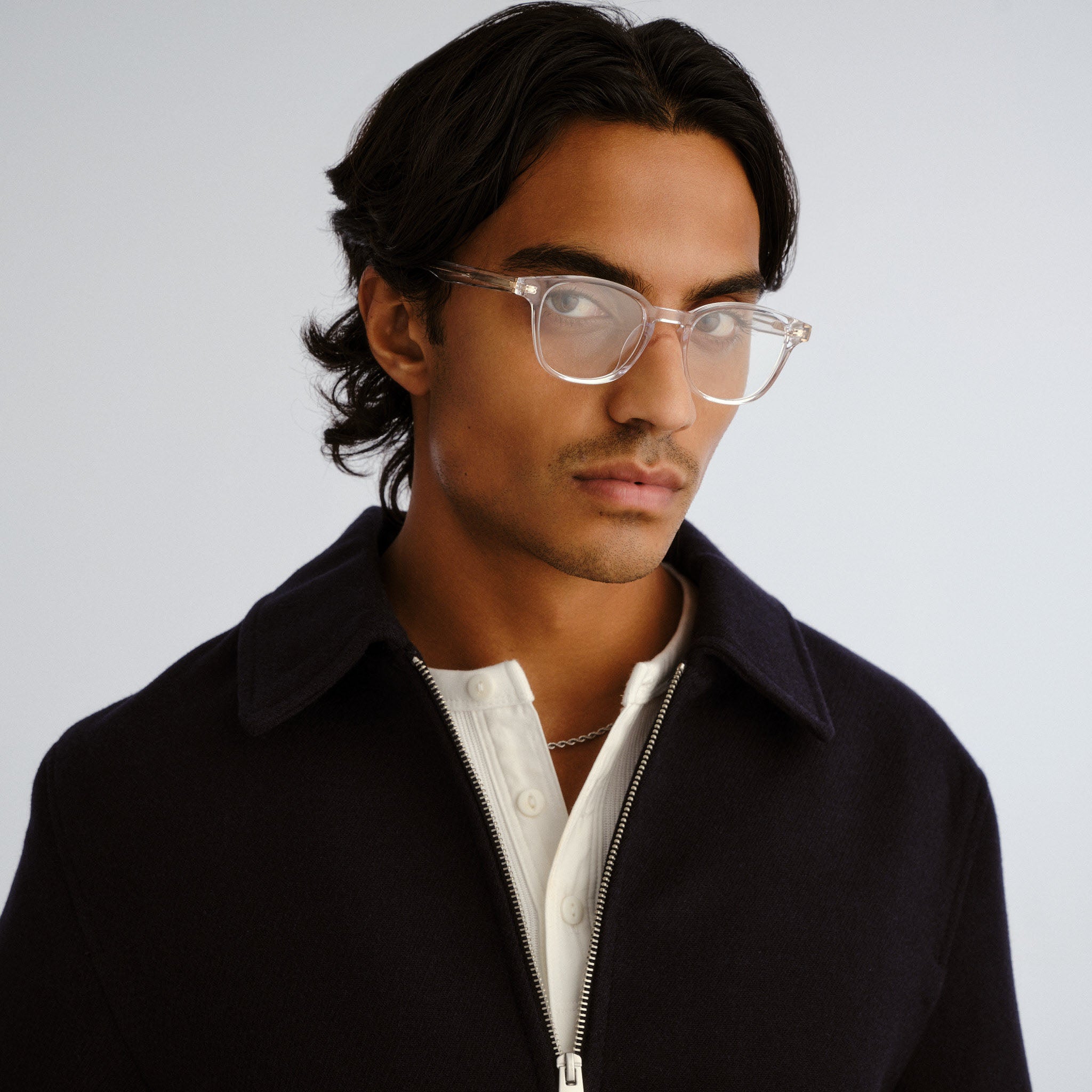 Le Specs Spectral 48 Clear Uni-Sex Round Optical Frames | Eyewear Index