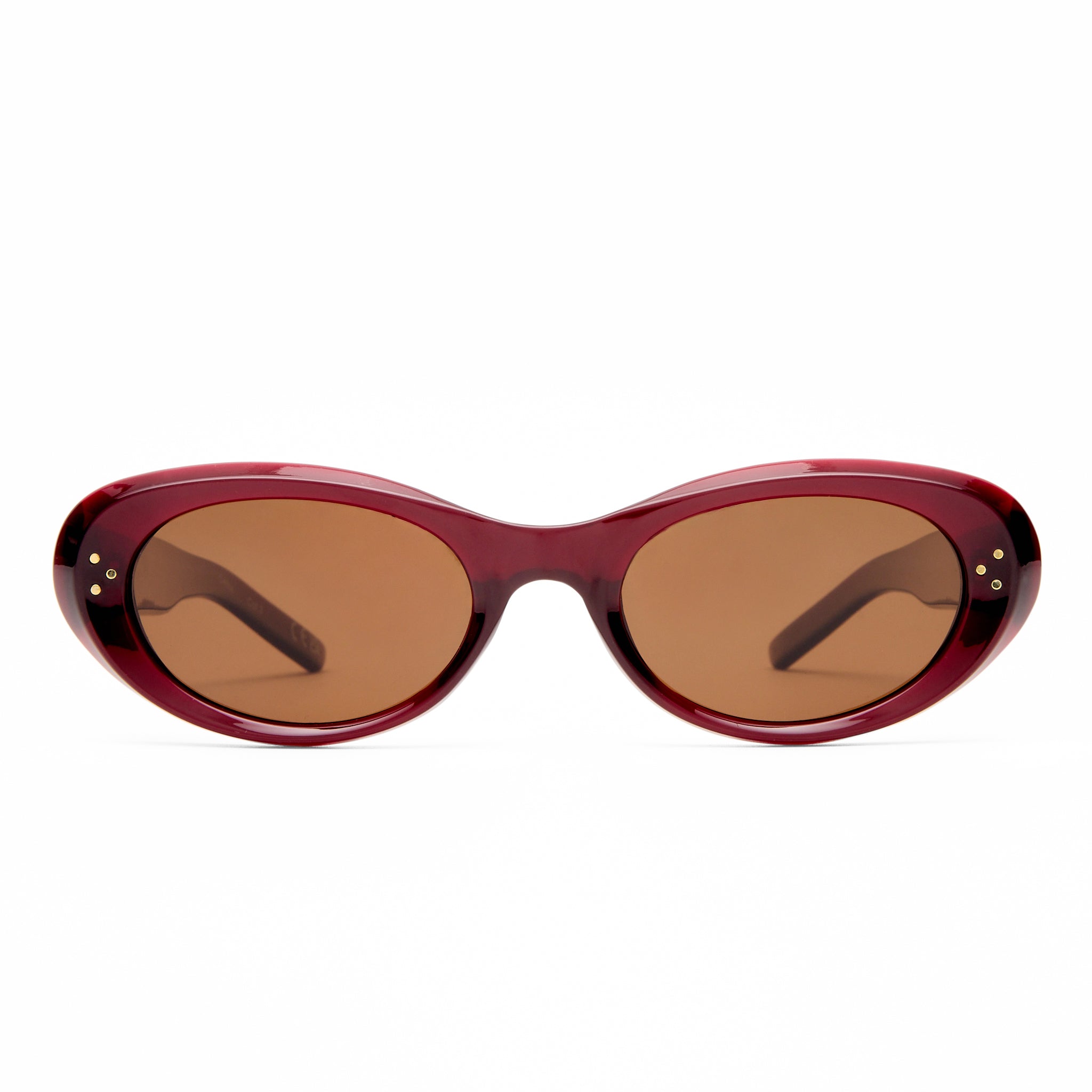 Solarized Almond Oval Merlot Uni-Sex Oval Sunglasses | Eyewear Index