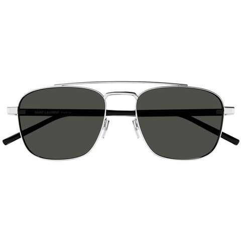 Saint Laurent Sl665 Silver Uni-Sex Navigator Sunglasses | Eyewear Index