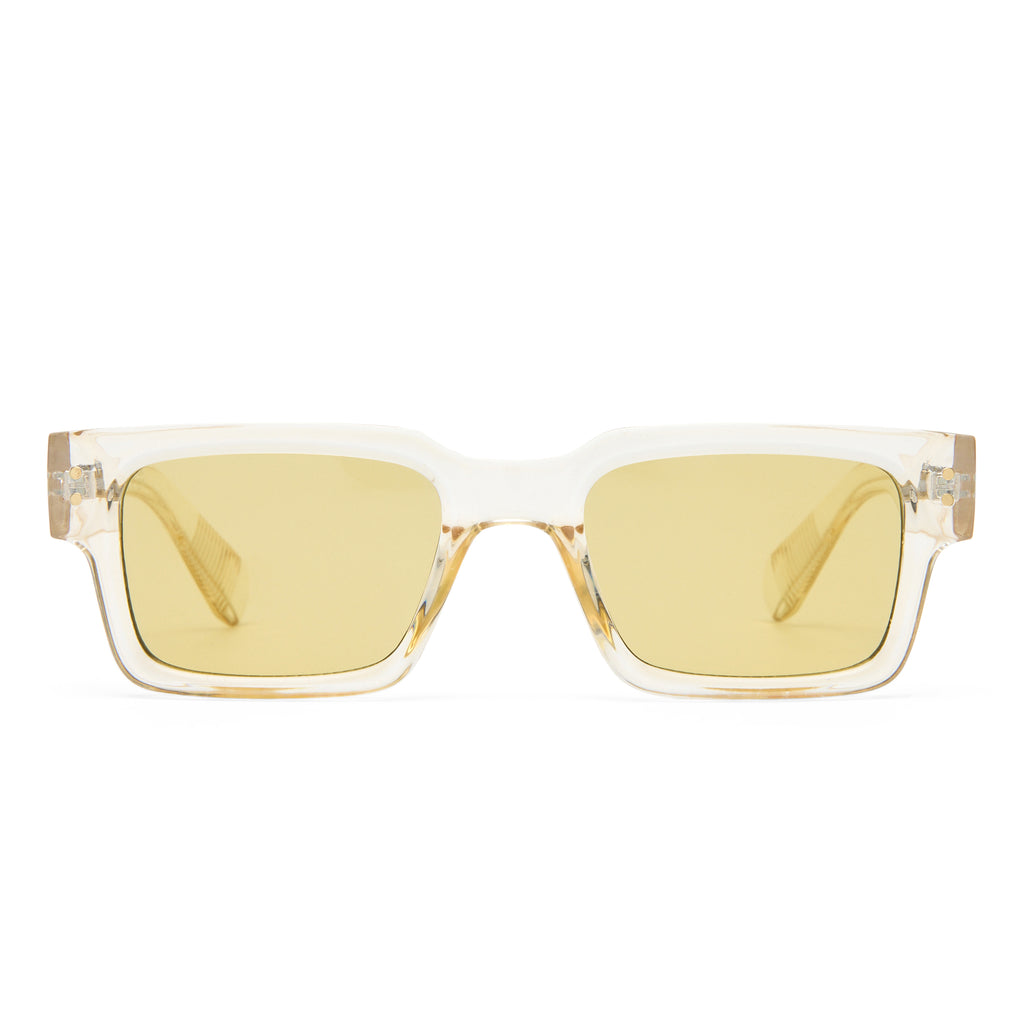 Aire Aeron Sand Uni-Sex Rectangle Sunglasses | Eyewear Index