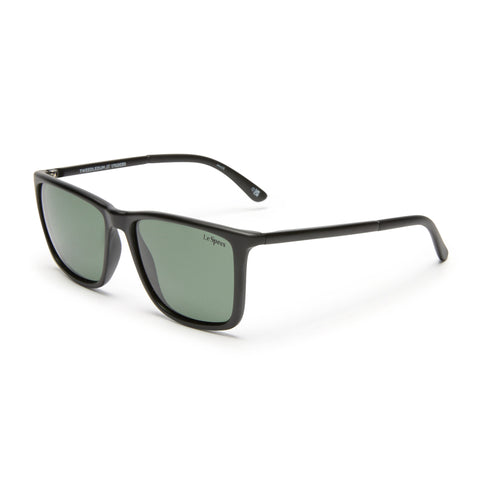 Le Specs Tweedledum Matte Black Male D-Frame Sunglasses | Eyewear Index