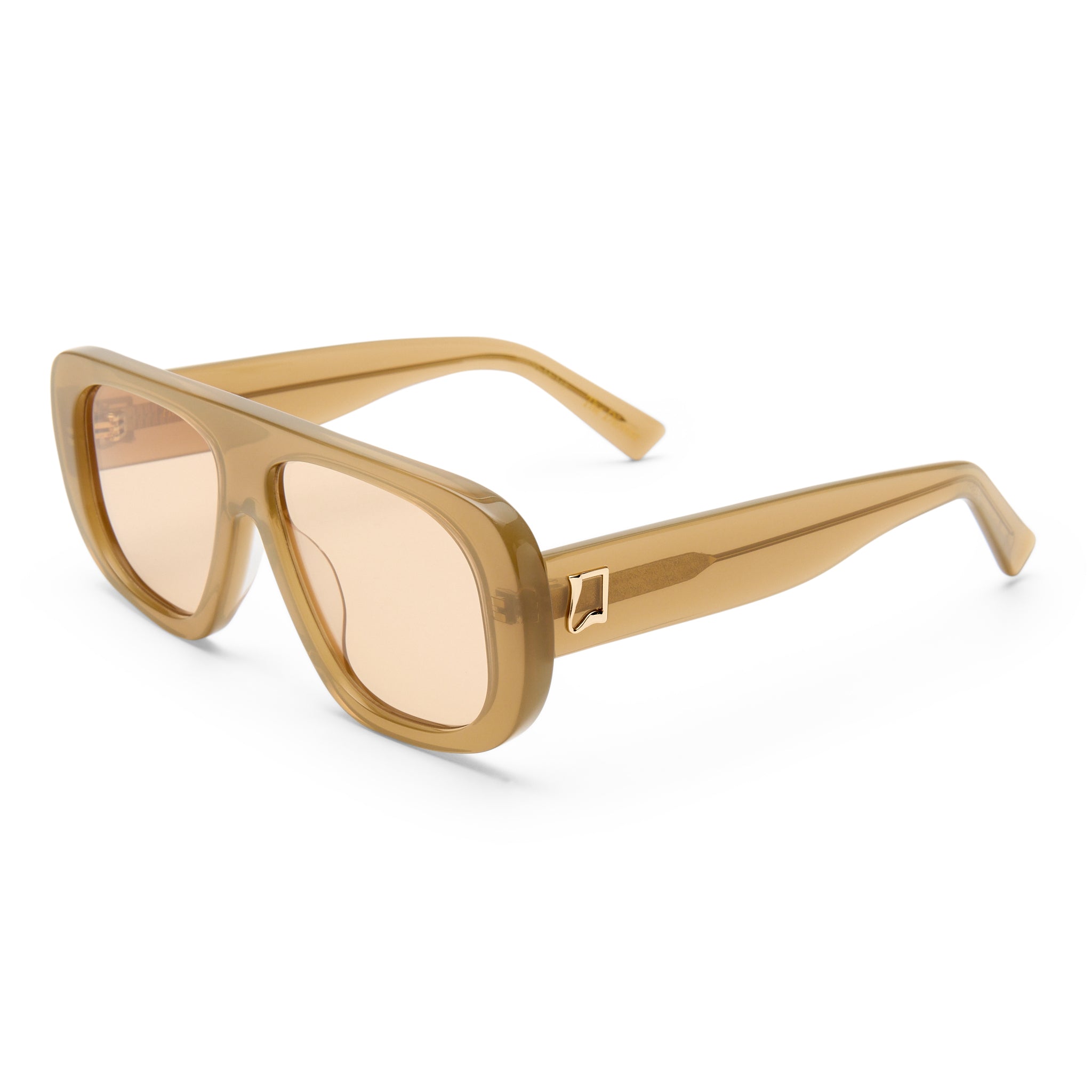 Luv Lou The Dionne Clay Female Aviator Sunglasses | Eyewear Index