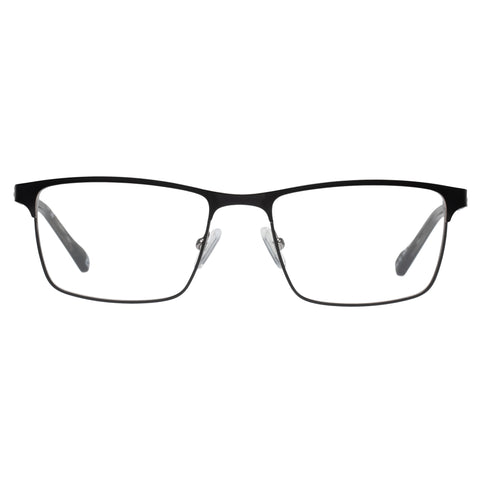 Le Specs Advantageous Matte Black Gunmetal Male D-Frame Optical Frames | Eyewear Index