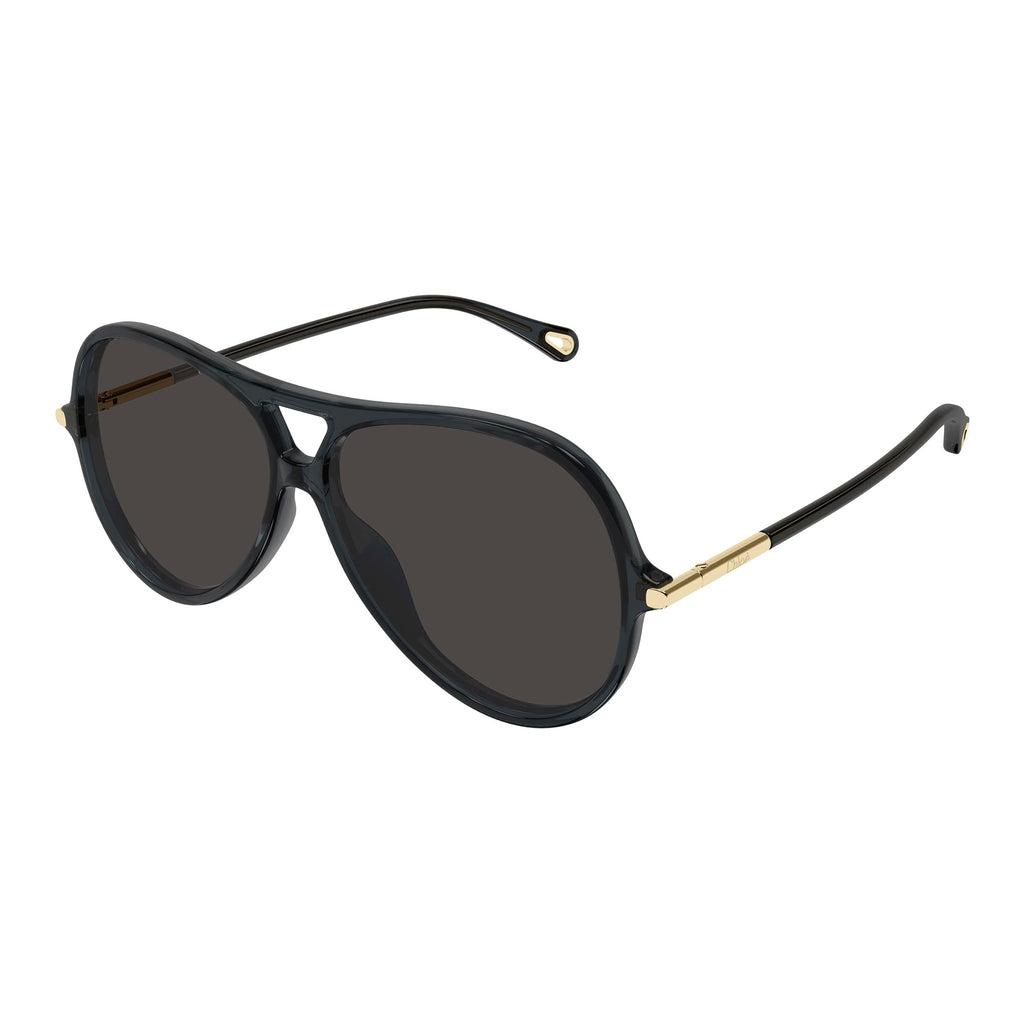Chloe Ch0395s Grey Female Round Sunglasses | Eyewear Index