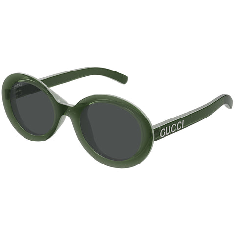 Gucci Gg1722sa Green Female Round Sunglasses | Eyewear Index