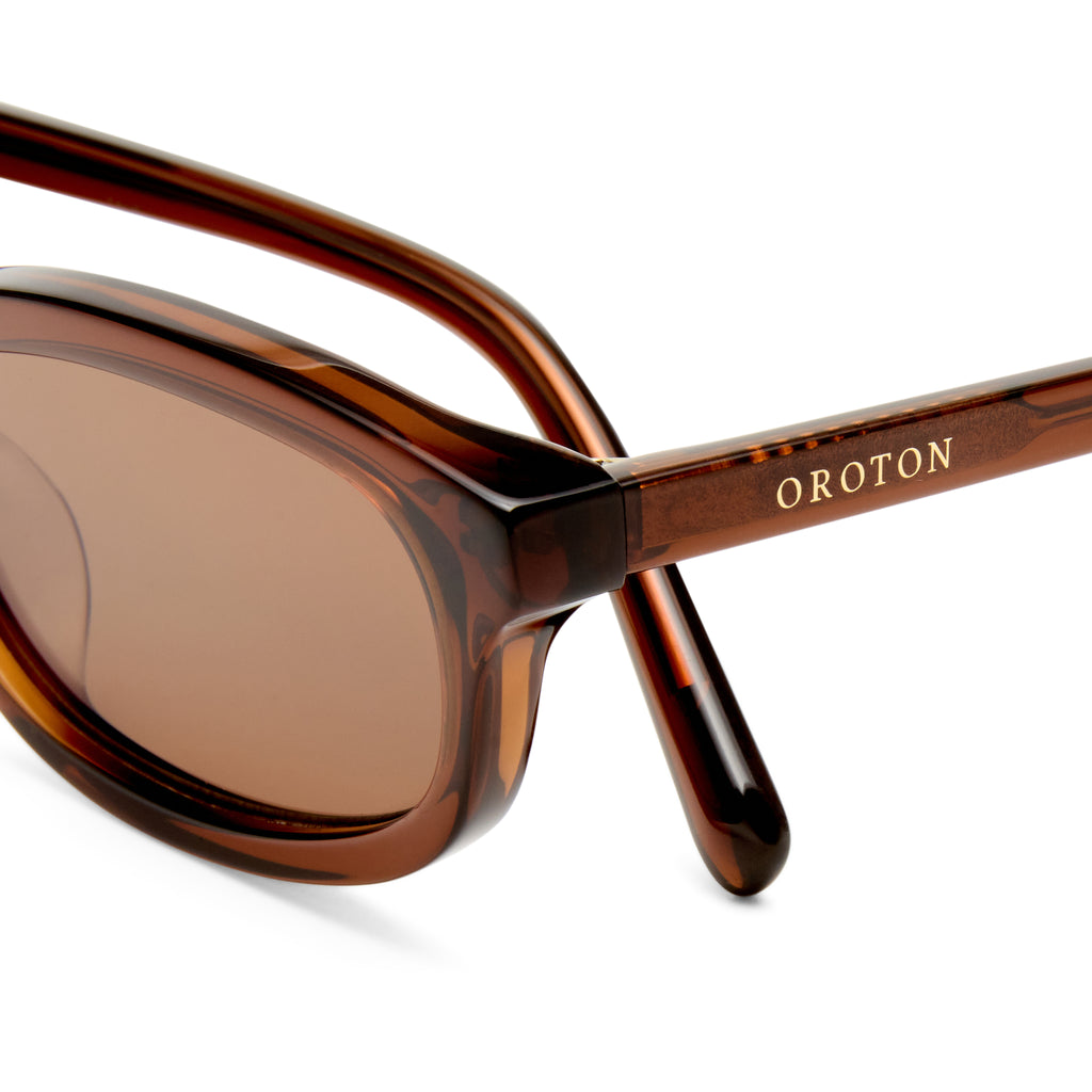 Oroton Finch Chocolate Female Cat-Eye Sunglasses | Eyewear Index