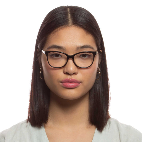 Oroton Arva Black Female Cat-Eye Optical Frames | Eyewear Index