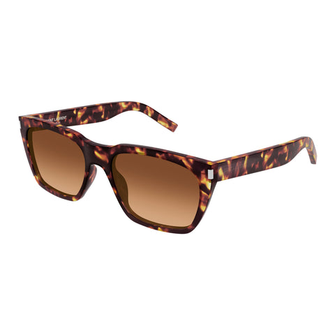 Saint Laurent Sl598 Havana Male D-Frame Sunglasses | Eyewear Index