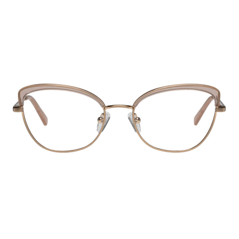 Oroton Laurel Champagne Female Cat-Eye Optical Frames | Eyewear Index