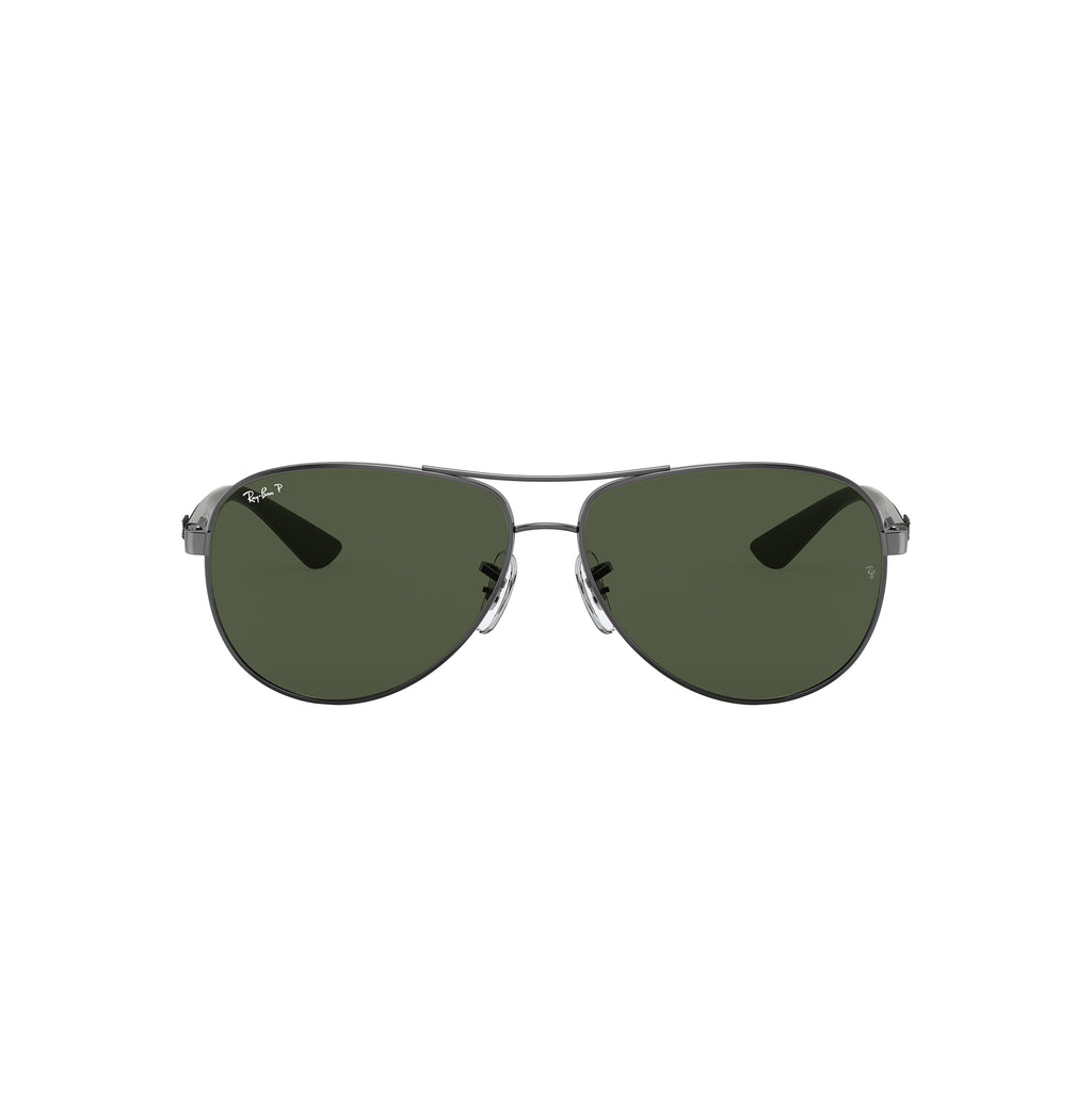 Ray-Ban Rb8313 Carbon Fibre 004n5 Gunmetal Male Aviator Sunglasses | Eyewear Index