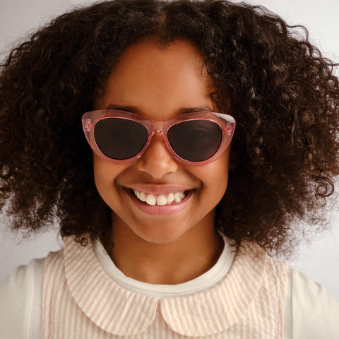 Cancer Council Elk Kids Pink Glitter Female Cat-Eye Sunglasses | Eyewear Index