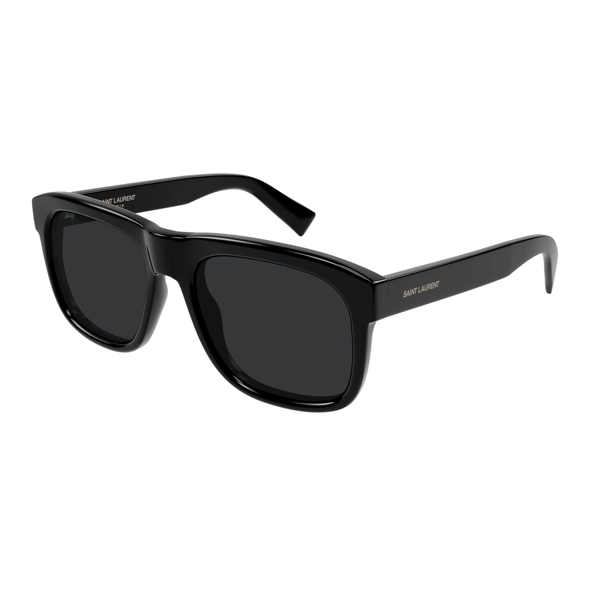 Saint Laurent Sl558 Black Male Rectangle Sunglasses | Eyewear Index