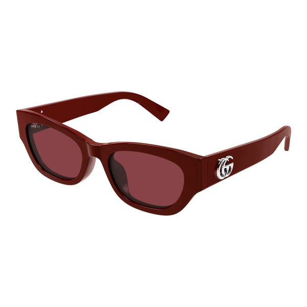 Gucci Gg1954sa Burgundy Female Cat-Eye Sunglasses | Eyewear Index