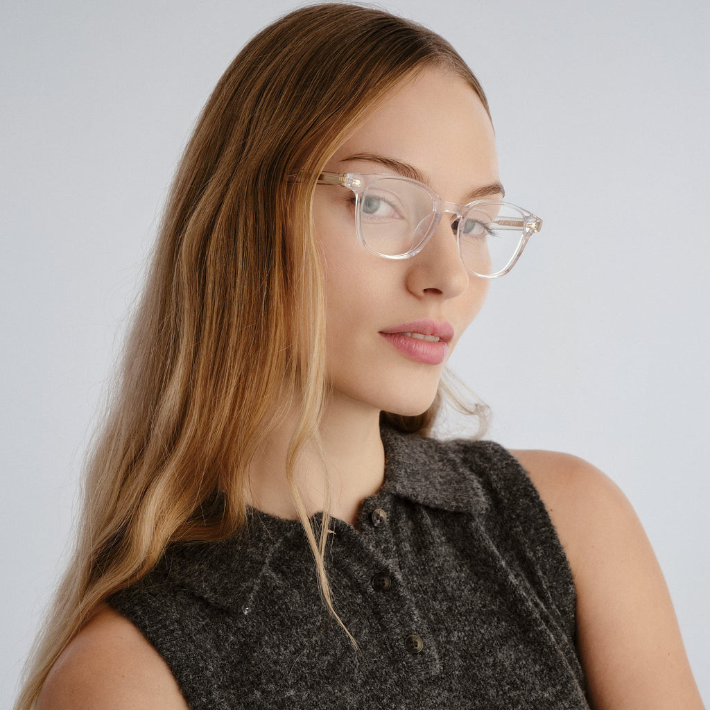Le Specs Spectral 48 Clear Uni-Sex Round Optical Frames | Eyewear Index