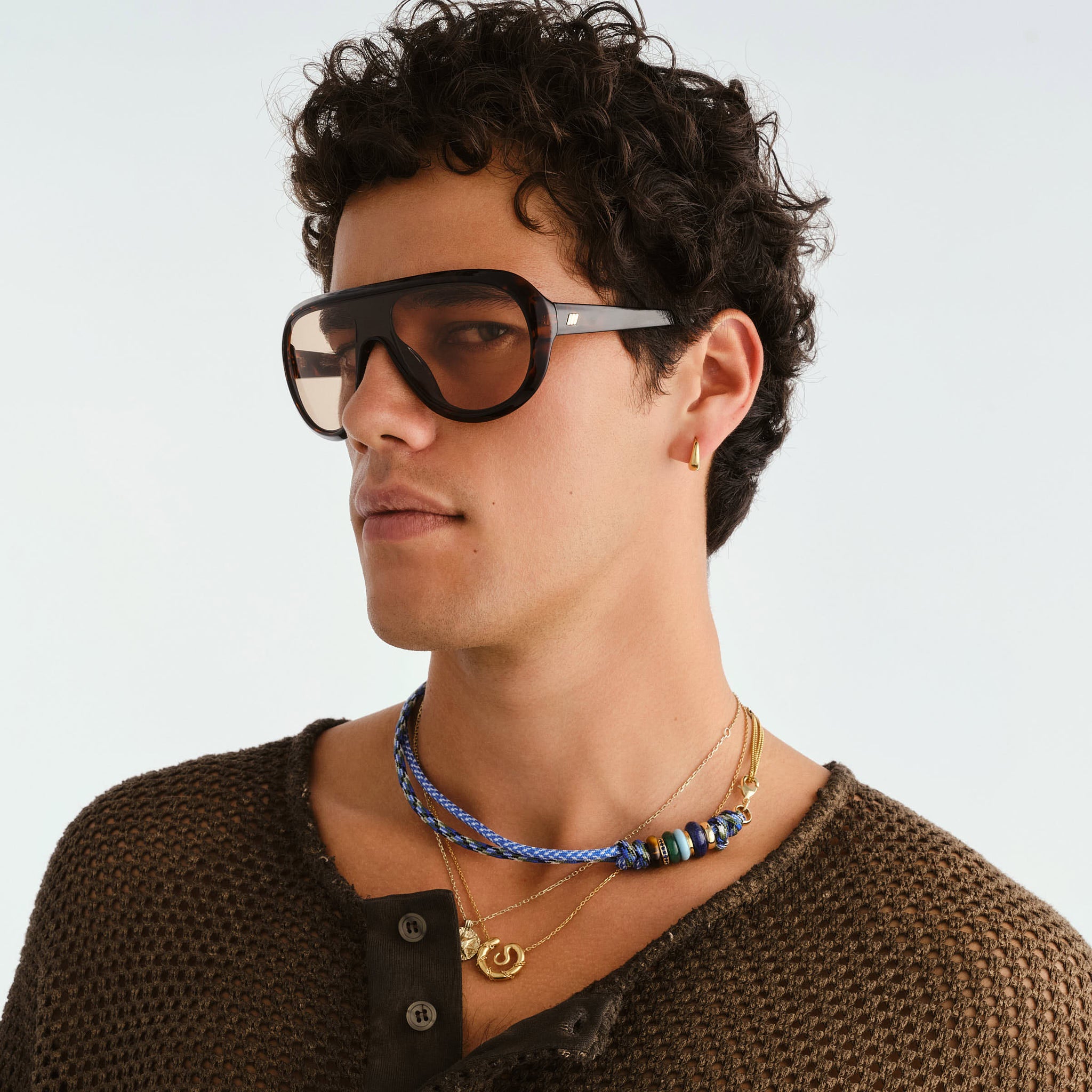 Le Specs Obsession Dark Tort Uni-Sex Shield Sunglasses | Eyewear Index