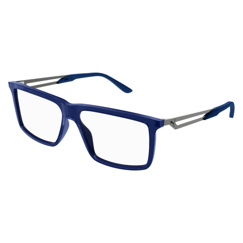 Puma Pu0351o Blue Male Rectangle Optical Frames | Eyewear Index