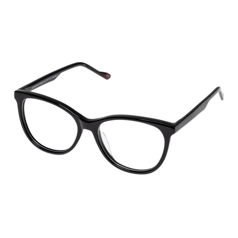 Le Specs Supernatural Alt Fit Black Female Round Optical Frames | Eyewear Index