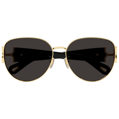 Chloe Ch0261sk Gold Female Round Sunglasses | Eyewear Index