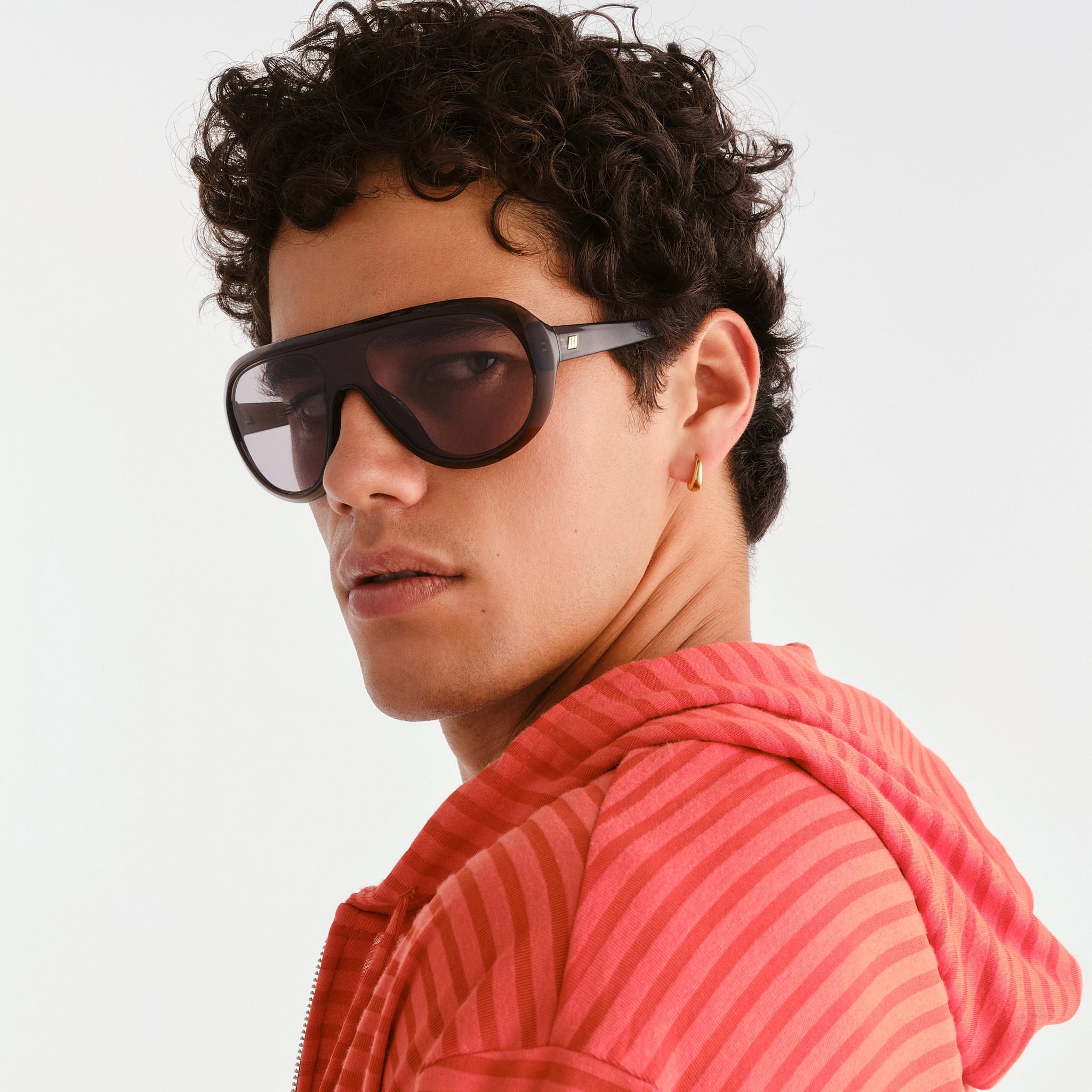 Le Specs Obsession Dark Taupe Uni-Sex Shield Sunglasses | Eyewear Index